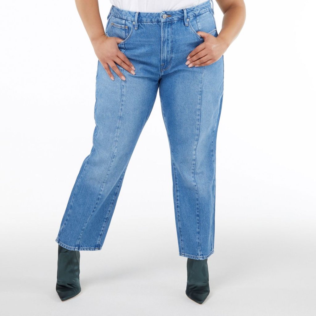 Good American Good Vintage Clean Seams Jean Size 15/33 Nwt